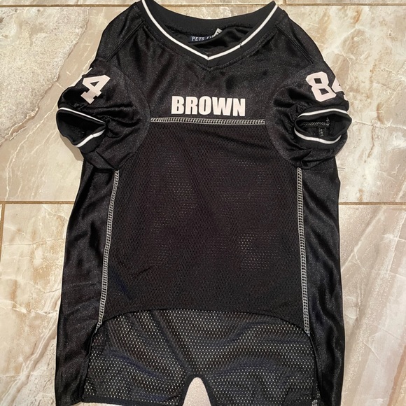 Dog Football Jersey #84 Brown Size Large - Picture 2 of 3